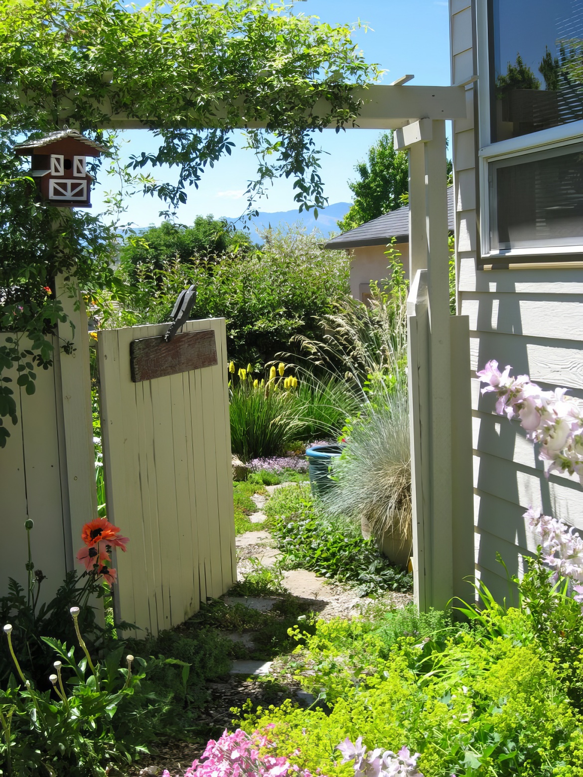 Swinging Garden Gate