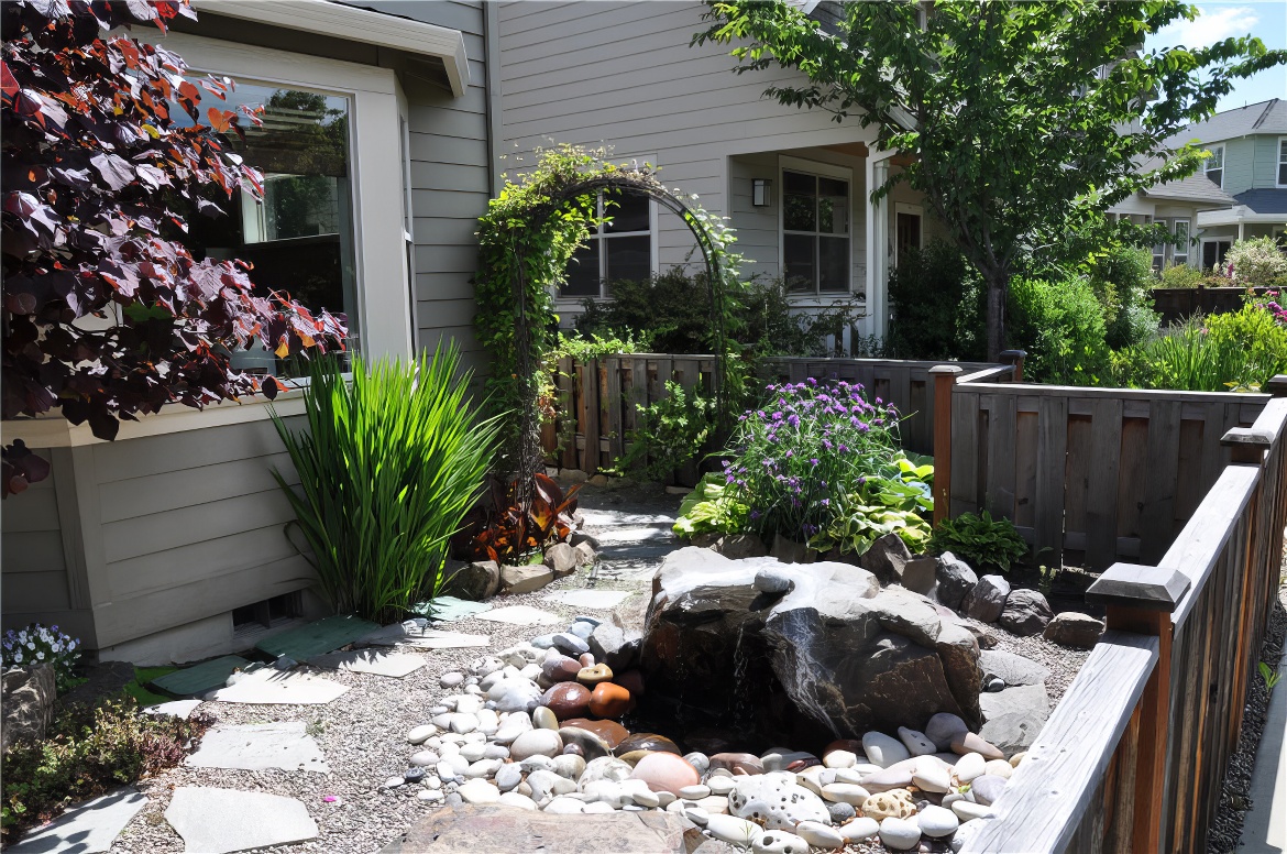 Serene Small Front Garden