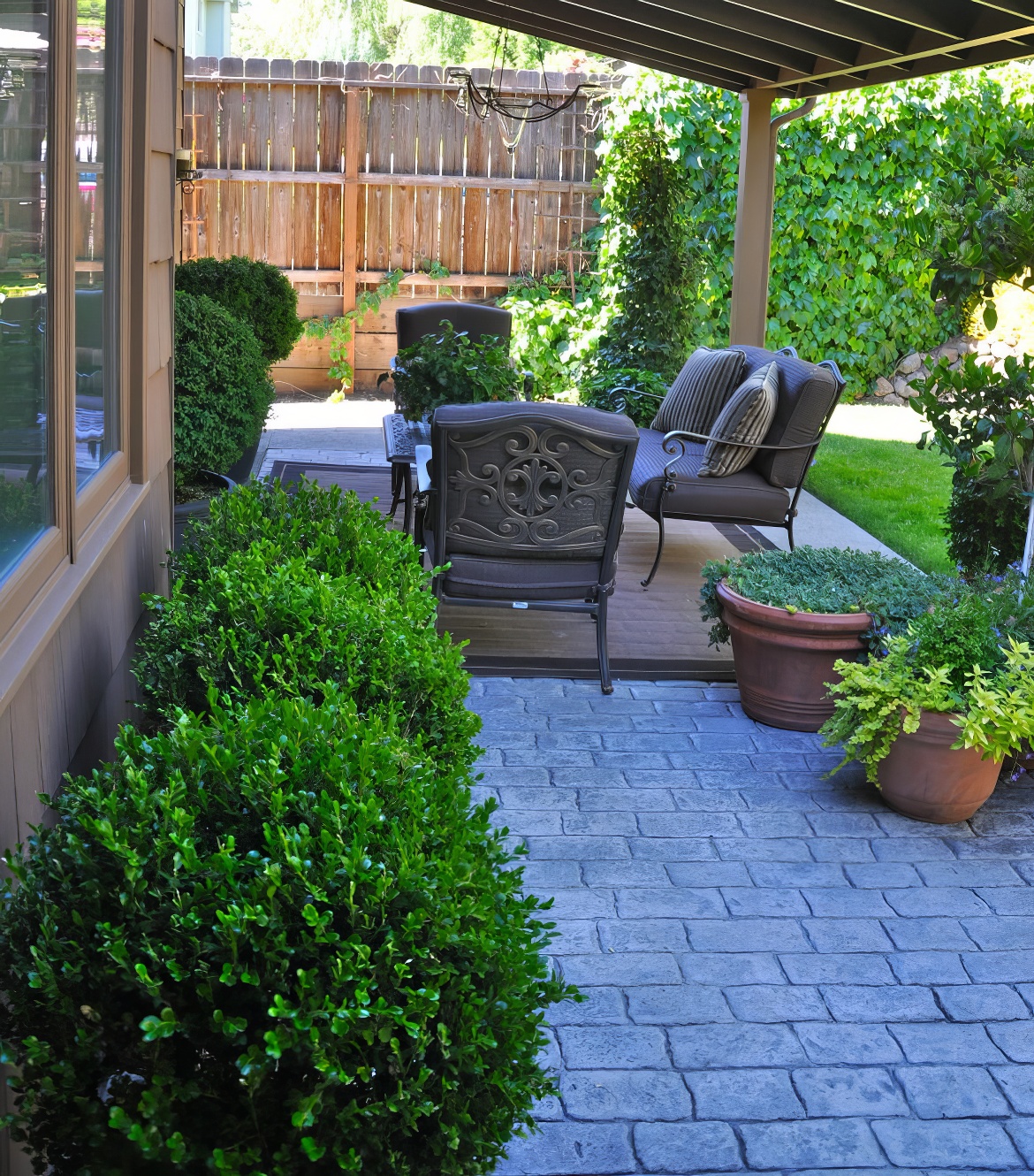 Shaded Patio Area