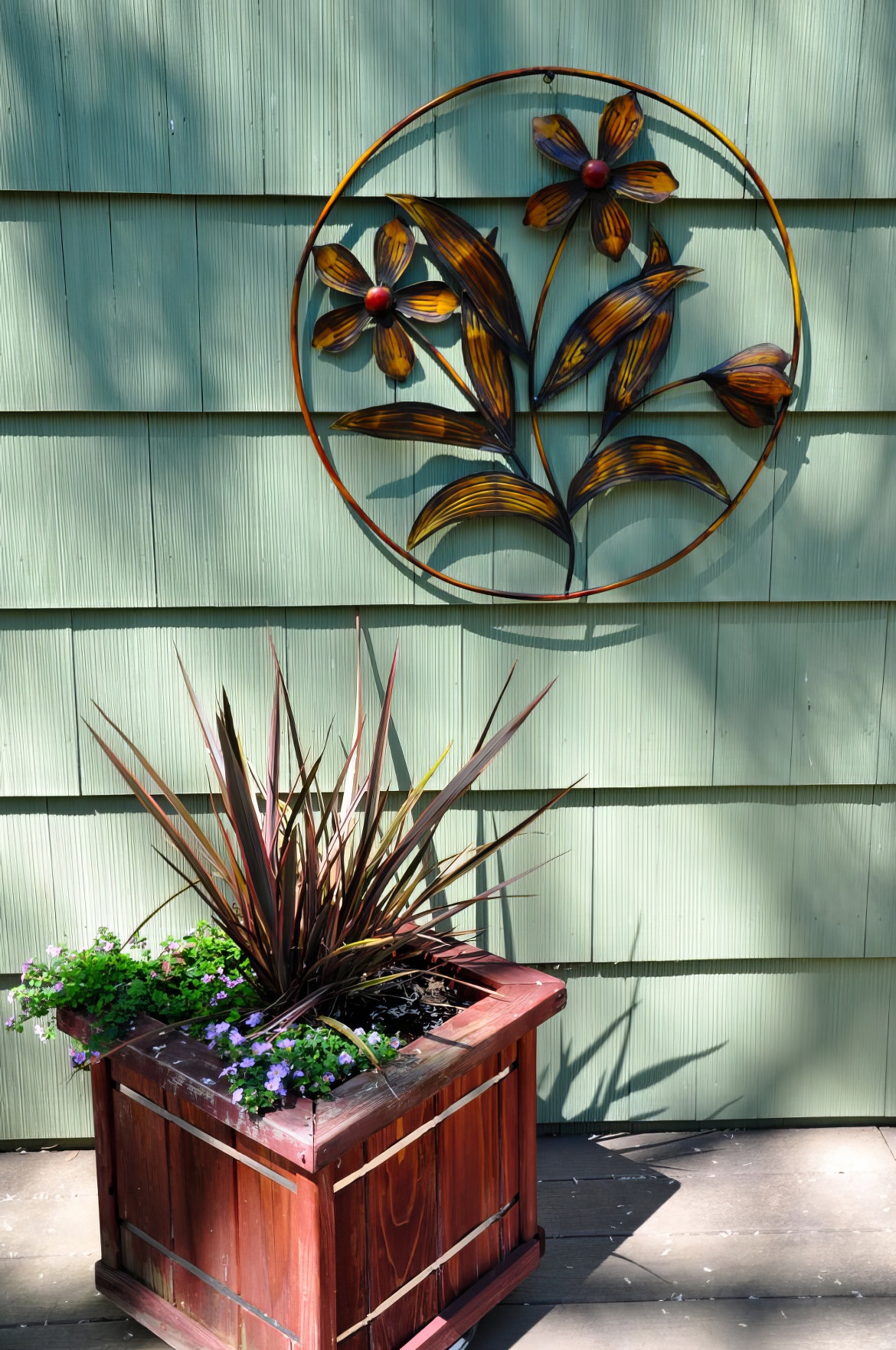 Wall Flower and Container