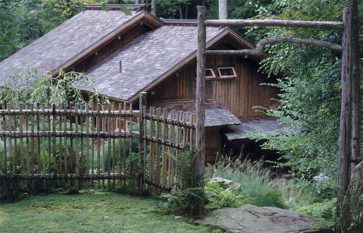 Rustic Ranch Fence and Gate