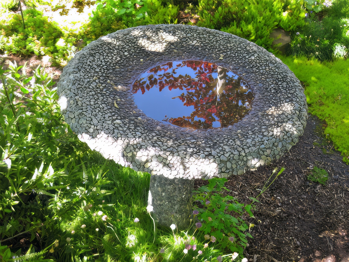 Reflection from Bird Bath