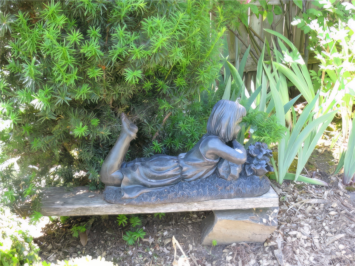 Resting Girl Sculpture